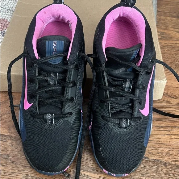Nike Black and Pink Sneakers - Picture 1 of 6